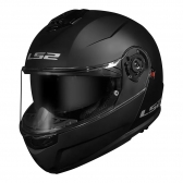 Capacete Ls2 Articulado Com Óculos Solar Interno Strobe Ii Monocolor -  Preto Fosco