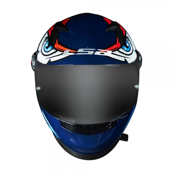 Capacete Ls2 Fechado  Classic Ff358 Tribal -  Laranja