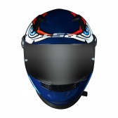 Capacete Ls2 Fechado  Classic Ff358 Tribal -  Laranja