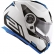 Capacete Givi Articulado Com Óculos Solar Interno X21 Spirit Brilhoso - Branco/ Preto/ Azul