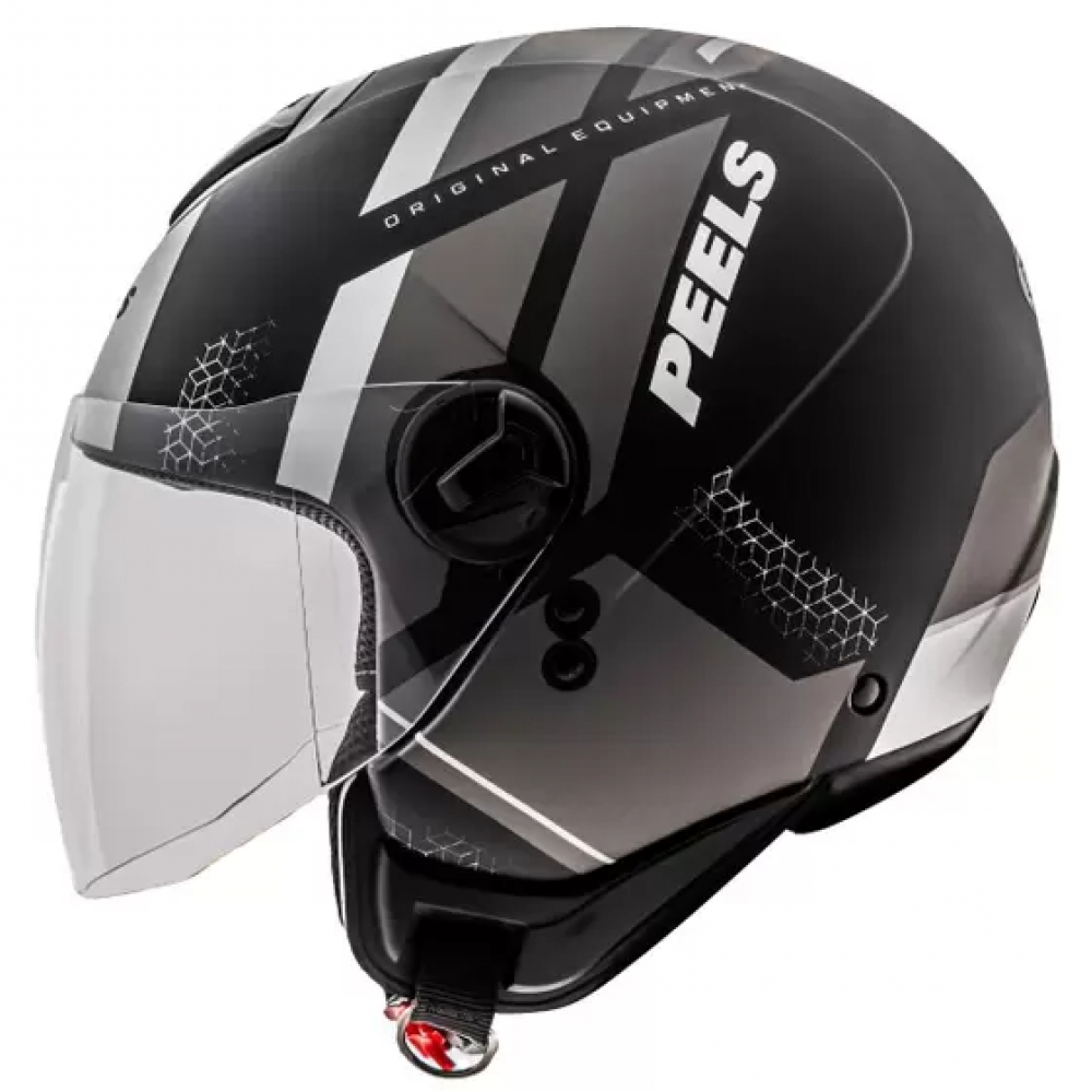 Capacete Peels Aberto Freeway 4ever – Preto fosco / Cinza