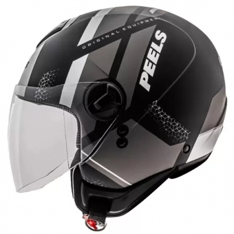 Capacete Peels Aberto Freeway 4ever – Preto fosco / Cinza