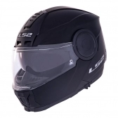 Capacete Ls2 Articulado Com Óculos Solar Interno Scope Monocolor - Preto Fosco