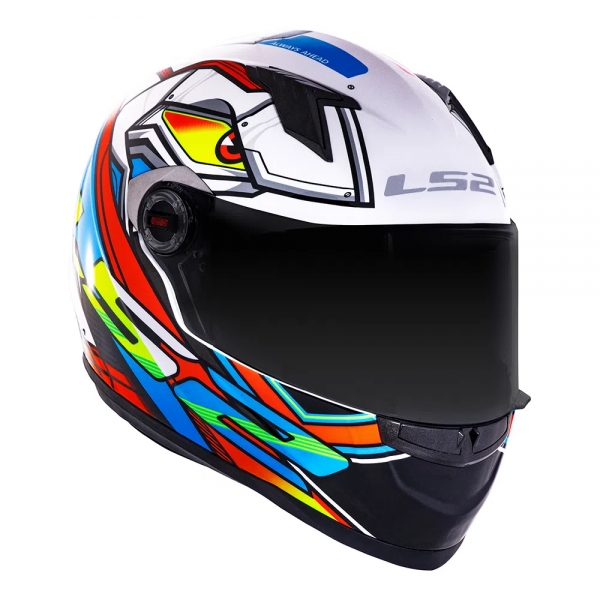 Capacete Ls2 Fechado  Classic Ff358 Xdron - Neon Laranja
