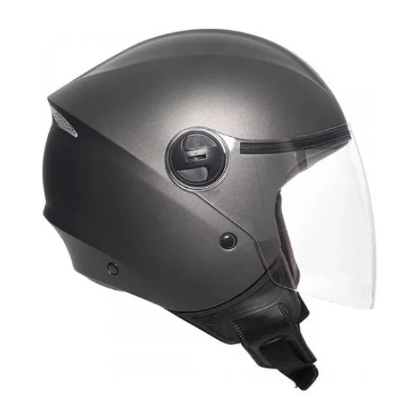 Capacete Taurus  Aberto Joy23 By II - Forração de couro na lateral Interna -  Cinza