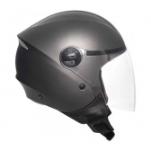 Capacete Taurus  Aberto Joy23 By II - Forração de couro na lateral Interna -  Cinza