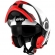 Capacete Givi  Articulado Com Óculos Solar Interno X21 Spirit Brilhoso - Branco/ Preto/ Vermelho