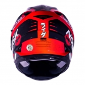 Capacete Norisk Fechado  Soul Advance Tokyo - Vermelho