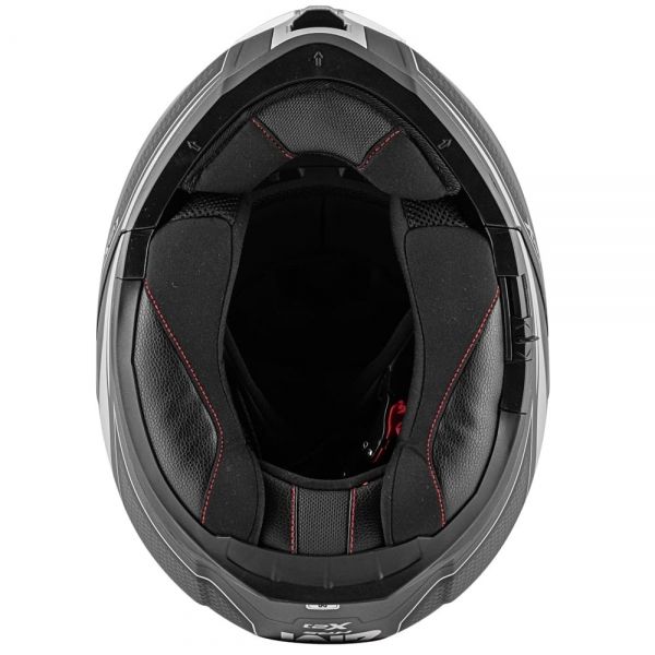 Capacete Givi Articulado  X21 Shiver Escamoteavel Robocop C/ Óculos - PRETO / TITANIUM / AMARELO FOSCO