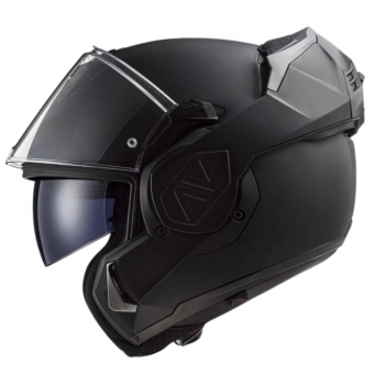Capacete Ls2 Articulado Com Óculos Solar Interno Advant Noir – Preto Fosco
