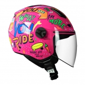 Capacete Norisk Aberto Orion Free - Rosa