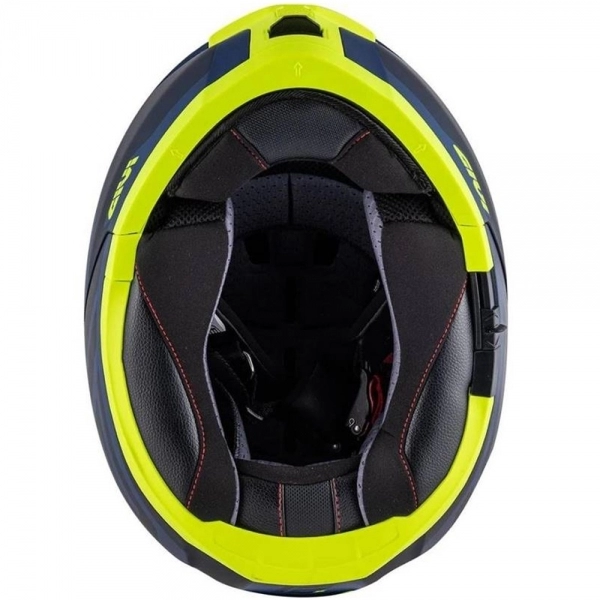 Capacete Givi Articulado Com Óculos Solar Interno X21 Spirit  - Azul Fosco/ Azul Claro/ Amarelo