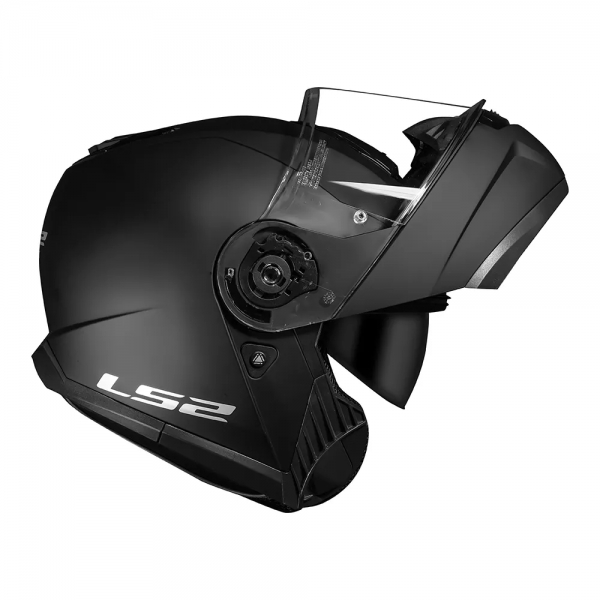 Capacete Ls2 Articulado Com Óculos Solar Interno Strobe Ii Monocolor -  Preto Fosco