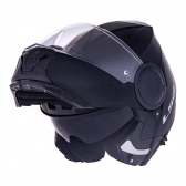 Capacete Ls2 Articulado Com Óculos Solar Interno Scope Monocolor - Preto Fosco