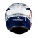 Capacete Norisk Fechado Lap Usa  - Branco / Azul