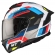 Capacete Mt Atom 2 Articulado Com Óculos Solar Interno Bast A0 Perolizado Branco / Azul / Vermelho