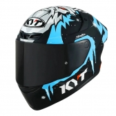 Capacete Kyt Fechado Tt Course Jaume Masia Winter Test - Preto / Azul