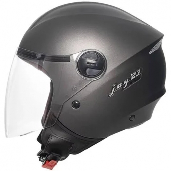 Capacete Taurus  Aberto Joy23 By II - Forração de couro na lateral Interna -  Cinza