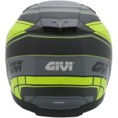 Capacete Givi 50.5 Soul Fechado Com Óculos Solar Interno - Preto Fosco/ Amarelo/ Cinza