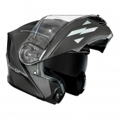 Capacete Norisk Articulado Com Óculos Solar Interno Motion Defender - Preto Fosco / Cinza Titanium