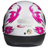 Capacete Taurus Fechado  San Marino Femme - Branco / Rosa