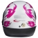 Capacete Taurus Fechado  San Marino Femme - Branco / Rosa
