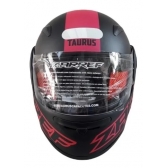 Capacete Taurus Articulado Zarref New Neon – Preto Fosco / Rosa