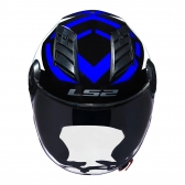 Capacete Ls2 Aberto  Airflow Starwar – Branco / Azul