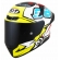Capacete  Kyt Fechado Tt Course 98 Bomb Replica - Branco / amarelo