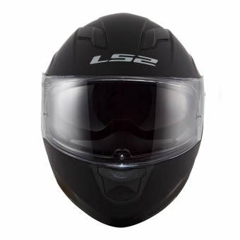 Capacete Ls2 Fechado Com Óculos Solar Interno Stream Monocolor - Preto Fosco