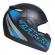 Capacete Taurus Articulado Zarref Neon - Preto Fosco/ Azul