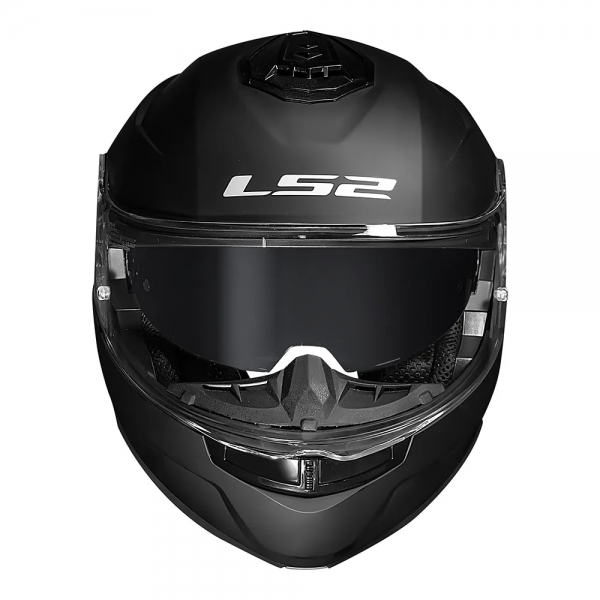 Capacete Ls2 Articulado Com Óculos Solar Interno Strobe Ii Monocolor -  Preto Fosco