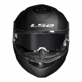 Capacete Ls2 Articulado Com Óculos Solar Interno Strobe Ii Monocolor -  Preto Fosco