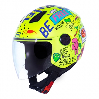 Capacete Norisk Aberto Orion Free -Amarelo
