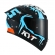 Capacete Kyt Fechado Tt Course Jaume Masia Winter Test - Preto / Azul