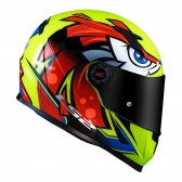 Capacete Ls2 Fechado  Classic Ff358 Tribal -  Amarelo