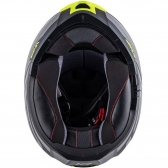 Capacete Givi Articulado Com Óculos Solar Interno X21 Spirit   - Cinza Fosco/ Preto/ Amarelo
