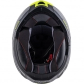 Capacete Givi Articulado Com Óculos Solar Interno X21 Spirit   - Cinza Fosco/ Preto/ Amarelo