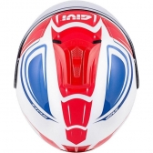 Capacete Givi Aberto Com Óculos Solar Interno X22 Planet Hyper - Branco/Azul/Vermelho