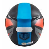 Capacete Taurus Articulado Zarref New Neon –Preto Fosco / Azul / Laranja