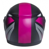 Capacete Taurus Articulado Zarref Neon - Preto Fosco/ Rosa