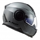 Capacete Ls2 Articulado Com Óculos Solar Interno Scope Monocolor - Nardo Grey