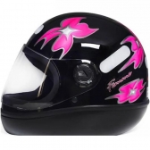 Capacete Taurus Fechado Fórmula 1r Femme - Preto / Rosa