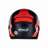 Capacete Peels Fechado  Spike New Ghost -  Preto Fosco / Vermelho