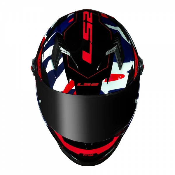 Capacete Ls2 Fechado Classic Ff358 Tank - Vermelho / Azul