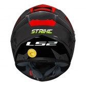 Capacete Fechado Ls2 Classic FF358 S Striker -  Titanium / Vermelho