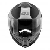 Capacete Articulado Givi X21 Globe Escamoteavel Robocop C/ Óculos - PRETO FOSCO/ CINZA/ PRATA