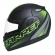 Capacete Taurus Articulado Zarref Neon - Preto Fosco/ Verde