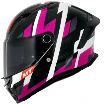 Capacete Mt Fechado Capacete Mt Stinger 2 Register B8 Gloss Pearl - Rosa / Preto Brilho