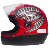 Capacete Taurus Fechado Fórmula 1r Grafic - Vermelho